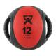 CanDo® 10-3181 Dual-Handle Medicine Ball, 9" Diameter - 12 lbs, Red