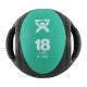 CanDo® 10-3182 Dual-Handle Medicine Ball, 9" Diameter - 18 lbs, Green