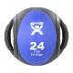 CanDo® 10-3183 Dual-Handle Medicine Ball, 9" Diameter - 24 lbs, Blue