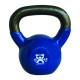 CanDo® 10-3194 Vinyl-Coated Cast-Iron Kettlebell - 15 lbs, Blue