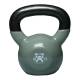 CanDo® 10-3196 Vinyl-Coated Cast-Iron Kettlebell - 25 lbs, Silver