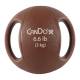 CanDo® 10-3280 Molded Dual Handle Medicine Ball - 6.60 lbs, Tan