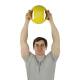 CanDo® 10-3281 Molded Dual Handle Medicine Ball, 8.80 lbs, Yellow - Upper Body Use