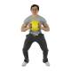 CanDo® 10-3281 Molded Dual Handle Medicine Ball, 8.80 lbs, Yellow - In Use