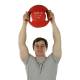 CanDo® 10-3282 Molded Dual Handle Medicine Ball, 11 lbs, Red - Upper Body Use
