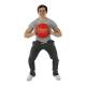 CanDo® 10-3282 Molded Dual Handle Medicine Ball, 11 lbs, Red - In Use