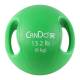CanDo® 10-3283 Molded Dual Handle Medicine Ball - 13.20 lbs, Green