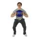 CanDo® 10-3284 Molded Dual Handle Medicine Ball, 15.40 lbs, Blue - In Use