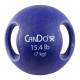 CanDo® 10-3284 Molded Dual Handle Medicine Ball - 15.40 lbs, Blue
