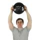 CanDo® 10-3286 Molded Dual Handle Medicine Ball, 17.60 lbs, Black - Upper Body Use