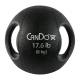 CanDo® 10-3286 Molded Dual Handle Medicine Ball - 17.60 lbs, Black