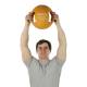 CanDo® 10-3288 Molded Dual Handle Medicine Ball, 22 lbs, Gold - Upper Body Use