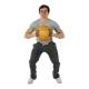 CanDo® 10-3288 Molded Dual Handle Medicine Ball, 22 lbs, Gold - In Use