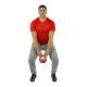 CanDo® 10-3292 One Handle Medicine Ball, 6 lbs, Red - In Use