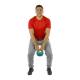 CanDo® 10-3293 One Handle Medicine Ball, 8 lbs, Green - In Use