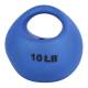 CanDo® 10-3294 One Handle Medicine Ball - 10 lbs, Blue