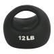CanDo® 10-3296 One Handle Medicine Ball - 12 lbs, Black