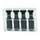 CanDo® 10-3755-4 Snap-In Finger Button for Digi-Flex® Multi® Hand and Finger Exerciser, Pack of 4 - X-Heavy Resistance, Black