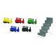CanDo® 10-3786 Digi-Flex® Thumb™ Hand and Finger Exerciser Set - 5-Piece Set, With Metal Stand