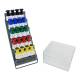 CanDo® 10-3841 Digi-Flex® Multi® Hand and Finger Exerciser Clinic Pack, 5 Frames, 20 Snap-In Finger Buttons with Rack - Assembled Buttons and Frames