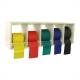 CanDo® 10-5485 Universal Exercise Band Plastic Rack with Sup-R Band® Latex-Free Low Powder Exercise Band, 50-Yard Roll, 5-Piece Set