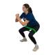 CanDo® 10-6293 Fabric Loop Plus Exerciser, 12" L, Medium Resistance, Green - Squat Exercise Use