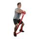 CanDo® 10-6602 MGE® Multi-Grip™ Exerciser, 6' L, Light Resistance, Red - Squatting Exercise Use