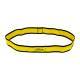 CanDo® 10-6691 Fabric Loop Plus Exerciser, 18" L - X-Light Resistance, Yellow