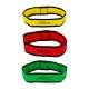 CanDo® 10-6740 Fabric Loop Plus Exerciser, 8" L - X-Light, Light, Medium Resistance