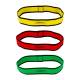 CanDo® 10-6743 Fabric Loop Plus Exerciser, 12" L - X-Light, Light, Medium Resistance