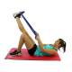 CanDo® 10-6790 Home Exercise Package, Mobility - Dynamic Stretch Strap In Use