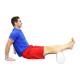 CanDo® 10-6804 Knee Home Physical Therapy Kit - White Round PE Foam Roller In Use