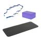 CanDo® 10-6822 Home Yoga Package - Premium Charcoal