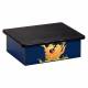 Clinton Laminate Foot Stool with Laughing Hyena Graphic