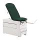 Brewer 1000A-29 Access® 1000 Medical Exam Table with Pneumatic Backrest, Stirrups and 120V Power Outlet - Deep Sea (Drawer Warmer Switch is Not Included)
