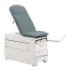 Brewer 1000A-32 Access® 1000 Medical Exam Table with Pneumatic Backrest, Stirrups and 120V Power Outlet - Blue Fog (Drawer Warmer Switch is Not Included)