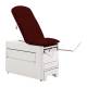 Brewer 1000A-NR-27 Access® 1000 Medical Exam Table with Pneumatic Backrest and Stirrups - Cabernet (Drawer Warmer Switch is Not Included)