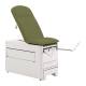 Brewer 1000A-NR-30 Access® 1000 Medical Exam Table with Pneumatic Backrest and Stirrups - Ivy (Drawer Warmer Switch is Not Included)