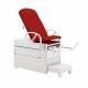 Brewer 1000AX-HSDT-RXX-26 Versa Exam Table with Patient Assist Handles, Stirrups, Pelvic Tilt, Outlet - Tapestry Red