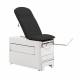 Brewer 1000AX-XSDT-RHX-24 Versa Exam Table with Stirrups, Pelvic Tilt, Outlet and Drawer Warmer - Black Satin