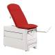Brewer 1001A-26 Access® 1000 Medical Exam Table with Pneumatic Backrest, Stirrups, Pelvic Tilt, Drawer Warmer and 120V Power Outlet - Tapestry Red