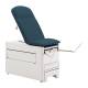 Brewer 1001A-31 Access® 1000 Medical Exam Table with Pneumatic Backrest, Stirrups, Pelvic Tilt, Drawer Warmer and 120V Power Outlet - Deep Sapphire