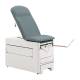 Brewer 1001A-NR-32 Access® 1000 Medical Exam Table with Pneumatic Backrest, Stirrups, Pelvic Tilt and Drawer Warmer - Blue Fog