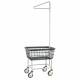 R&B Wire 100E91/D7 Dura-Seven™ Standard Wire Laundry Cart - with Single Pole Rack