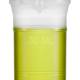 Globe Scientific 101150 Flip-Top Polypropylene Vial, 30 mL - Graduation with Yellow Liquid (The liquid is not included)