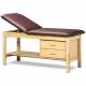 Clinton Classic Series Treatment Table with Adjustable Backrest, Shelf & 2 Drawers - 30" Width