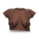 3B Scientific 1023307 SKINlike™ Wearable Breast Self-Examination Model with Carrying Case - Dark Skin Tone, Front View
