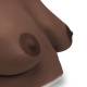 3B Scientific 1023307 SKINlike™ Wearable Breast Self-Examination Model with Carrying Case - Dark Skin Tone, Right Angle View