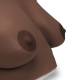 3B Scientific 1023308 SKINlike™ Wearable Breast Self-Examination Model - Dark Skin Tone, Right Angle View