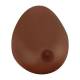 3B Scientific 1023309 SKINlike™ 3-Piece Breast Self-Examination Model on Base - Dark Skin Tone, Close-up View